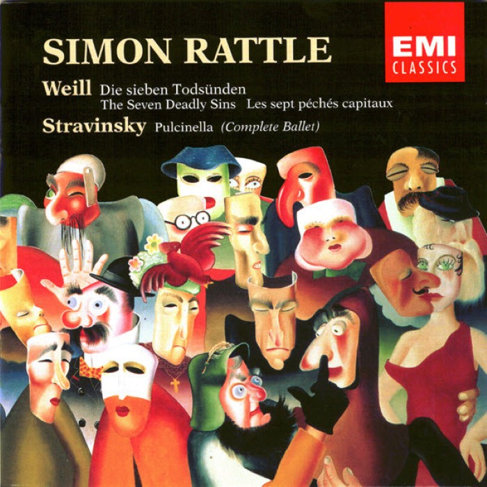 Weill: Die sieben Todsünden / Stravinsky: Pulcinella (Complete Ballet) by Simon Rattle