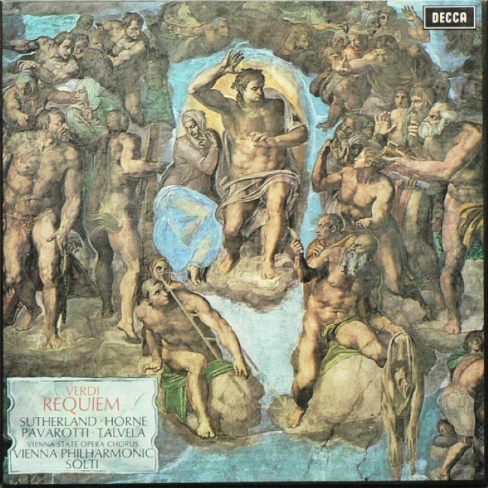 Requiem (Vienna Philharmonic feat. conductor: Georg Solti, soprano: Joan Sutherland, mezzo-soprano: Marilyn Horne, tenor: Luciano Pavarotti, bass: Martti Talvela)