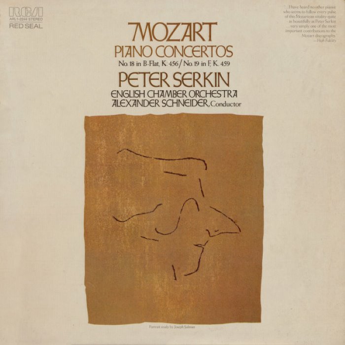 Piano Concertos Nos. 18 and 19 (English Chamber Orchestra, feat. piano: Peter Serkin, conductor: Alexander Schneider)