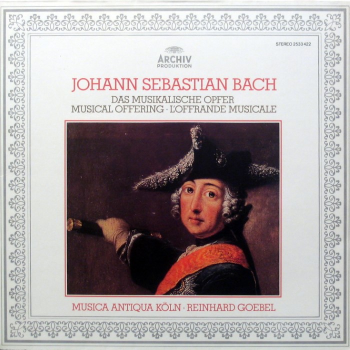 Das Musikalische Opfer BWV 1079 (Musica Antiqua Köln, feat. conductor: Reinhard Goebel) by Johann Sebastian Bach