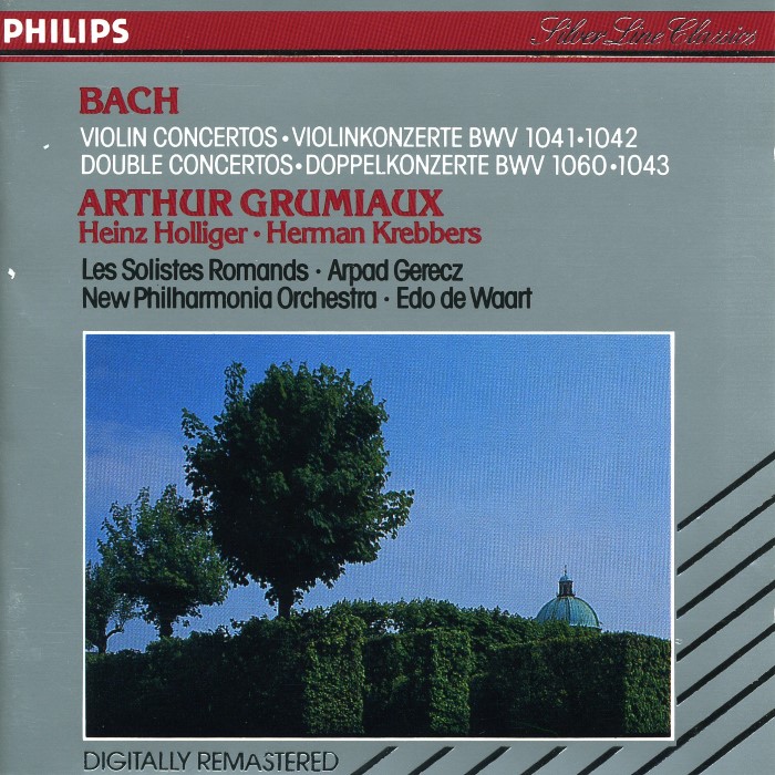 Violin Concertos + Double Concertos (violin: Arthur Grumiaux) by Johann Sebastian Bach
