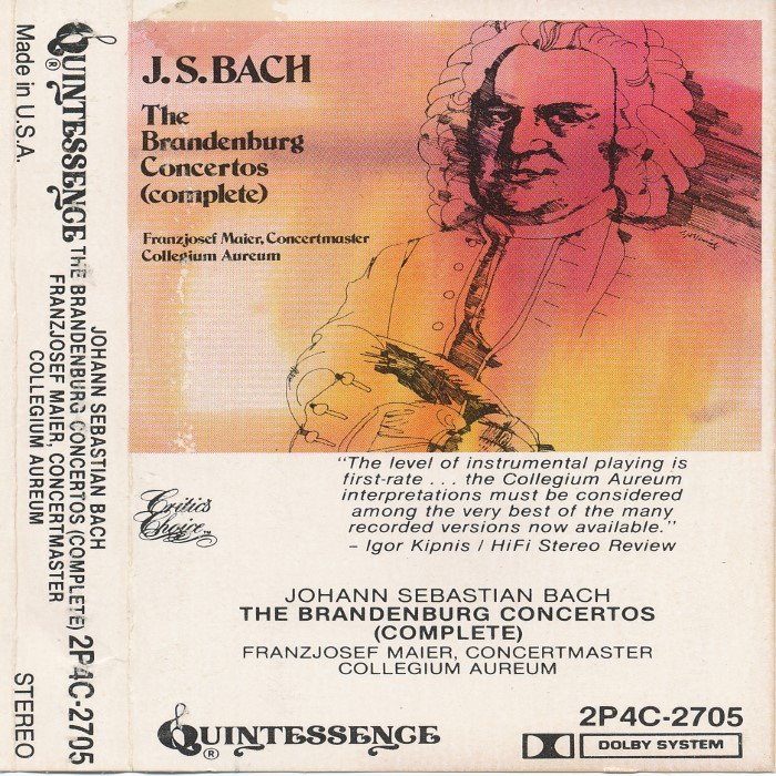 Brandenburg Concertos (complete) (Collegium Aureum feat. concertmaster: Franz Josef Maier)