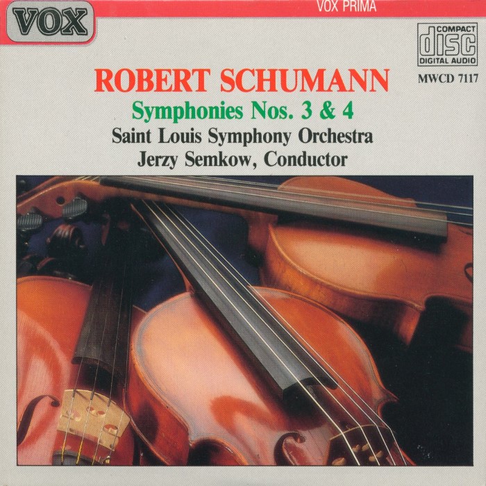 Symphonies Nos. 3 & 4 (Saint Louis Symphony Orchestra feat. conductor: Jerzy Semkow Simon)