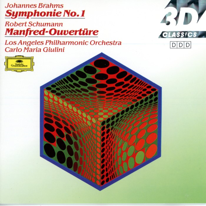 Symphonie No. 1 / Manfred-Ouvertüre (Los Angeles Philharmonic Orchestra feat. conductor: Carlo Maria Giulini)