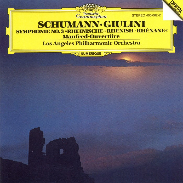 Symphonie No. 3 / »Manfred«-Ouvertüre (Los Angeles Philharmonic feat. conductor: Carlo Maria Giulini)