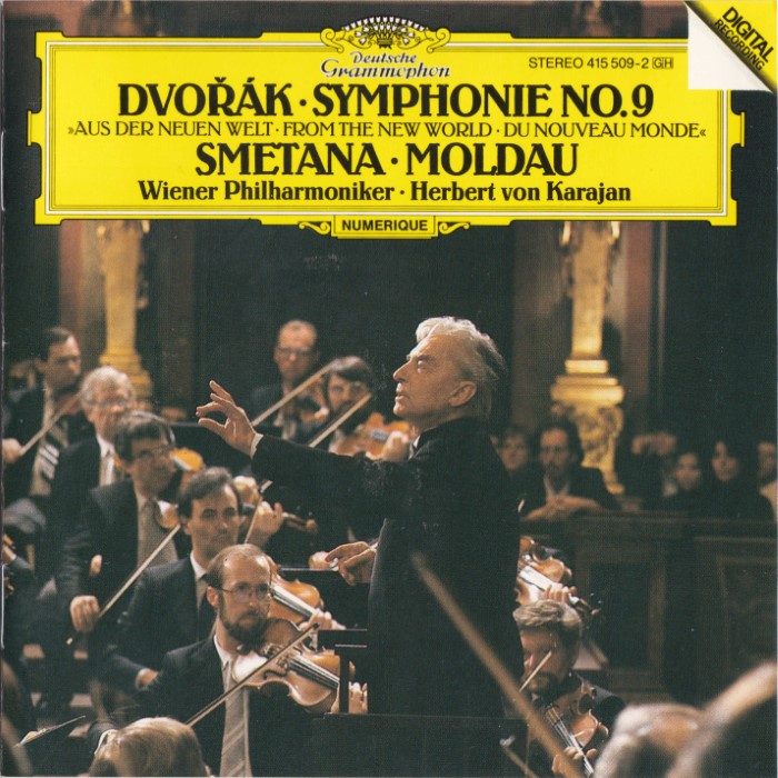 Antonín Dvořák: Symphonie No. 9 / Bedřich Smetana: Moldau (Wiener Philharmoniker feat. conductor: Herbert von Karajan)